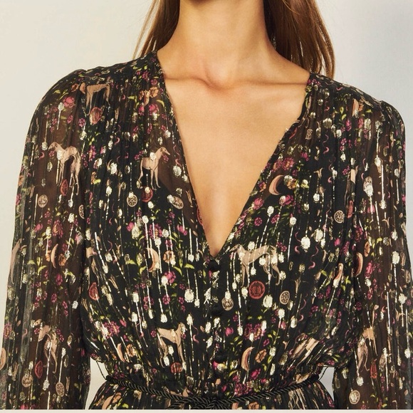 NWT - Sandro Evening Dress. Size 2/4 - Picture 5 of 16